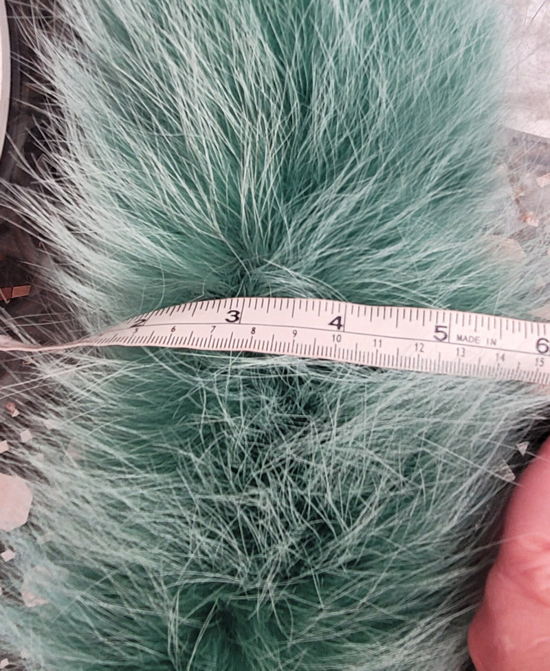 Large Green Fox Trim, Collar for Hood (PIECES) 80 cm