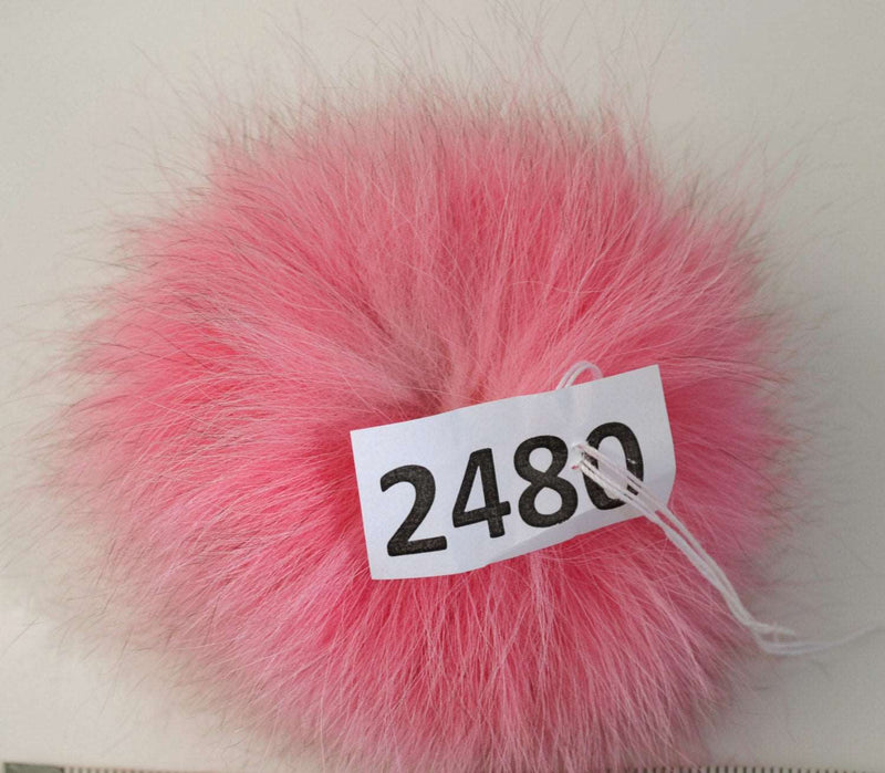 FOX POM POM! Real Fox Pom-Pom, Fur Pom Pom, Pink Pom Pom Genuine Fur Pom Pom, Pom Pom for Winter Hat, for Women Hat, for Knitted hats, Child