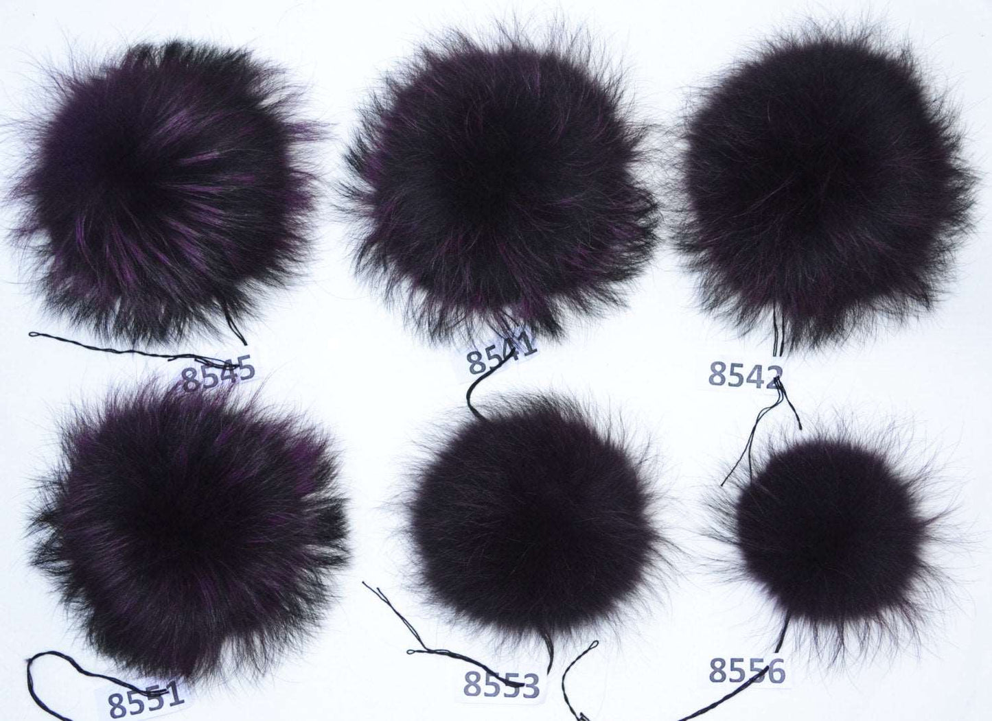 8-9,5" EXTRA LARGE PURPLE Pom Poms! Purple Raccoon Pom Pom Giant Pom Pom for Chunky Hat Beanie Tuque Winter Knit Hats Puff Fluffy Fur Ball