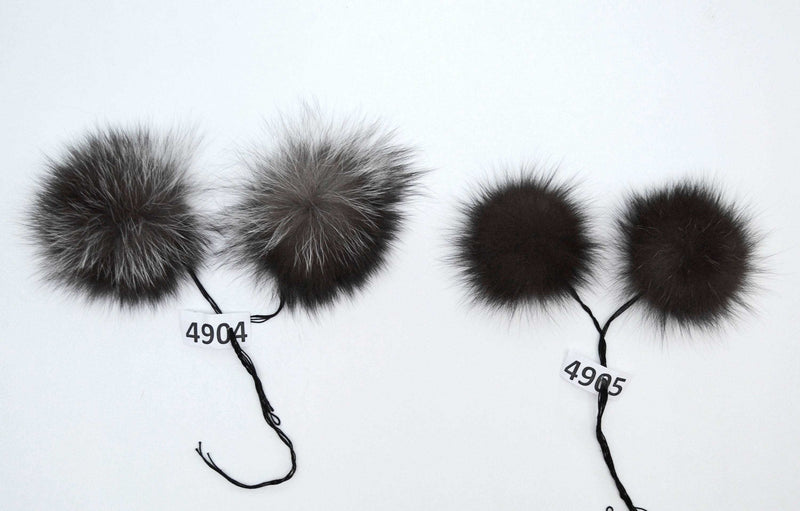 double silver fox pom pom