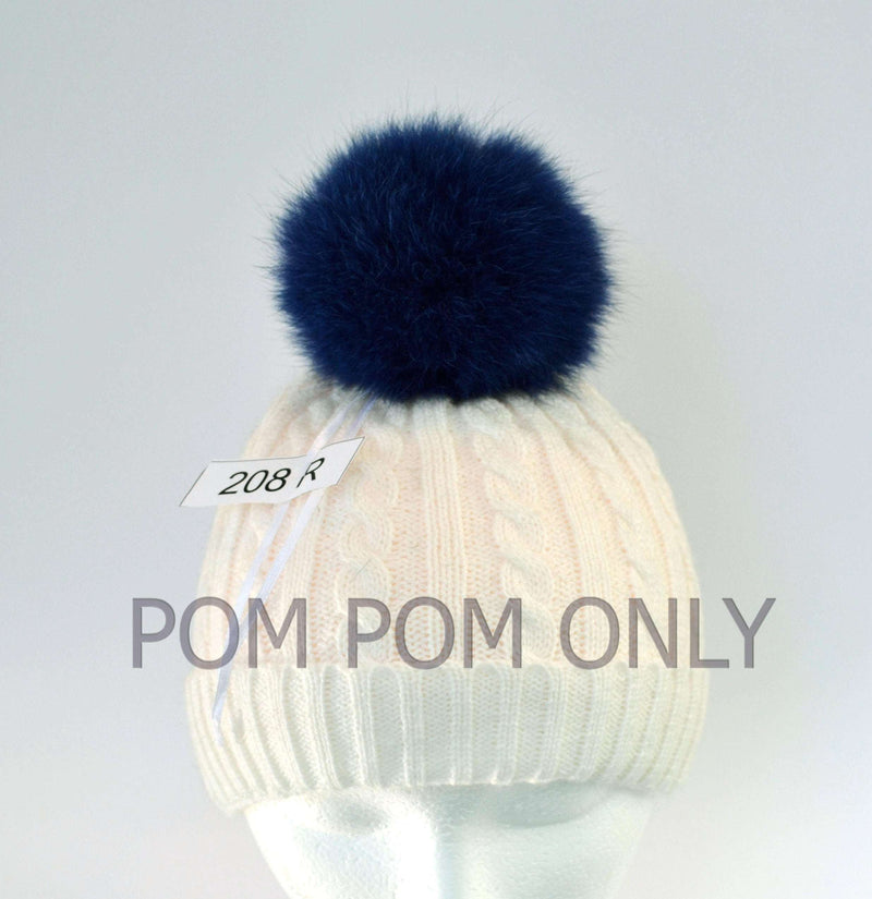 fur pom pom beanie