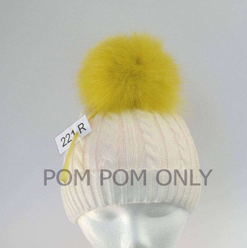 fox fur pom pom