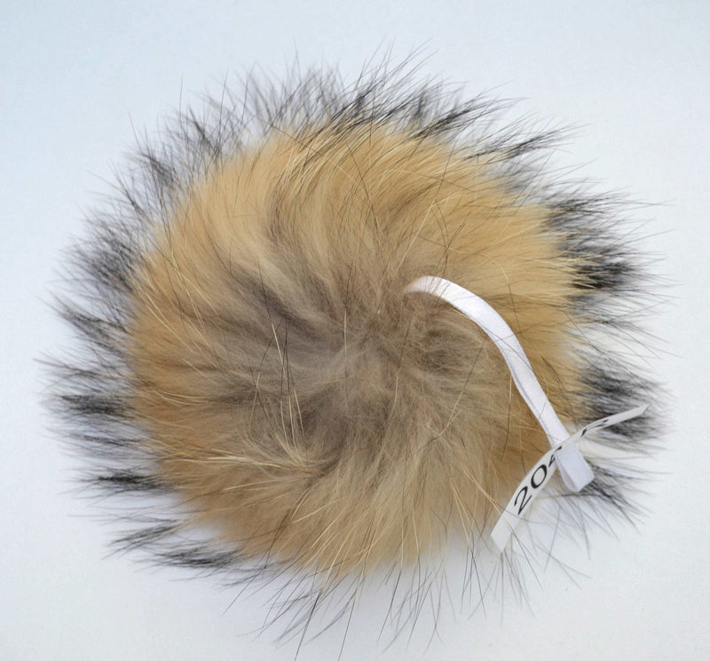 7,5" LARGE FUR POMPOM! Large Raccoon Pom-Pom, Fur Pom Pom for Hat, Pom Pom for Women Hat, for Children Hat, for Knit Hat, Raccoon Fur, Child
