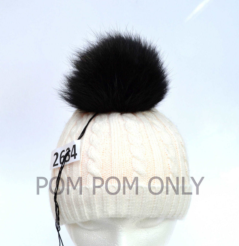fur pom pom beanie