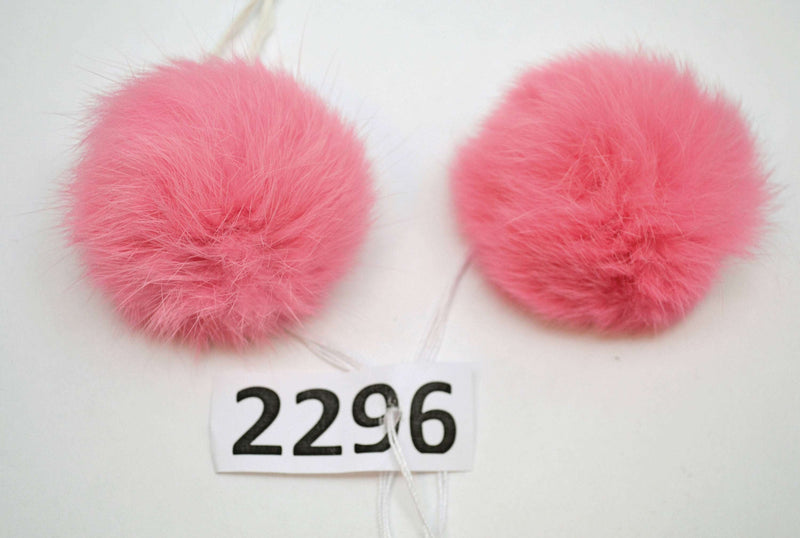 pink rabbit double pom pom