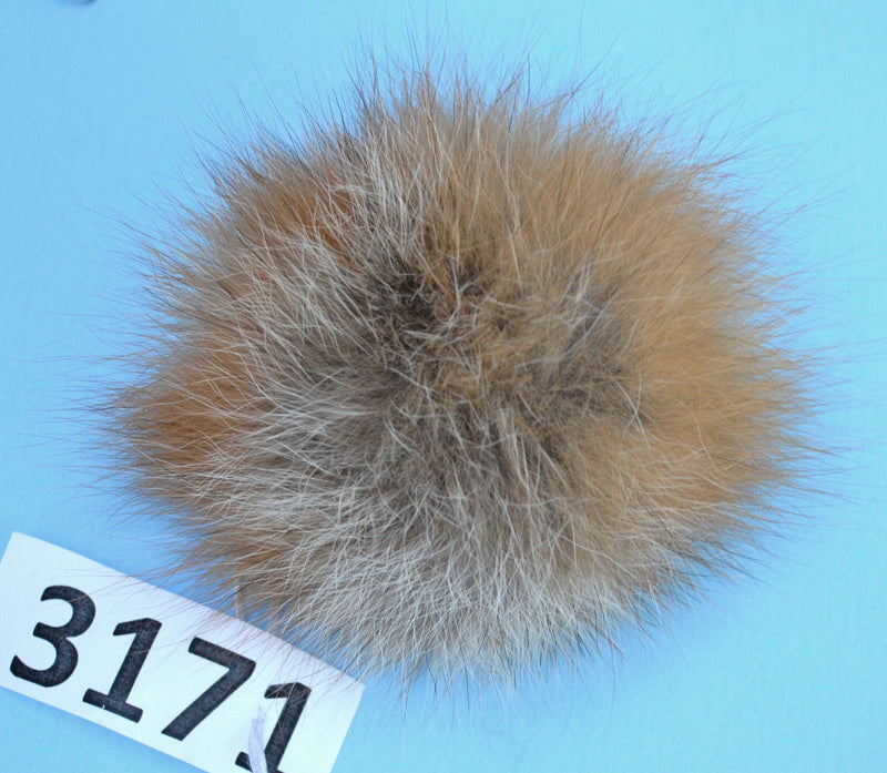fox fur pom pom