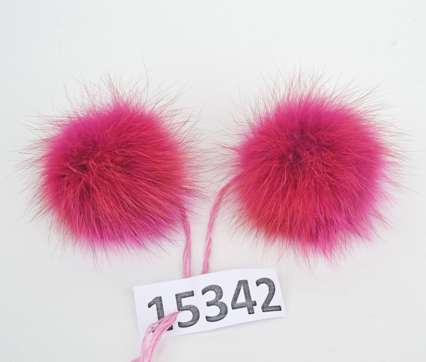 Red Fox Fur Pom Pom, Detachable Knit Hat Accessory (4-6 inch)