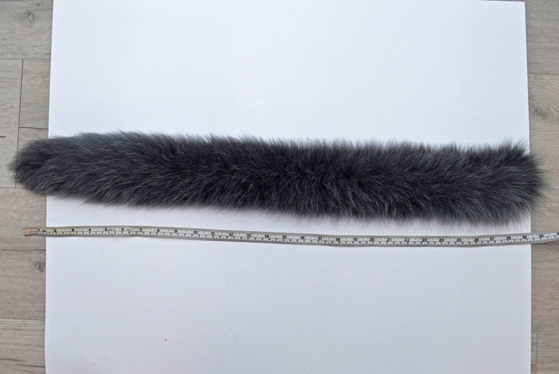 BY ORDER, Real Fox Fur (Tail) Trim Hood, Fur collar trim, Fox Fur Collar, Fur Scarf, Fur Ruff, Fur Hood, Fur stripe, Coat Trim, Jacket