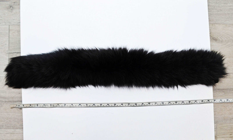 BY ORDER XL Double Real Fox Fur (Tail) Trim Hood, Fur collar trim, Fox Fur Collar, Fur Scarf, Fur Ruff, Fox Fur Hood, Hood Fur, stripe