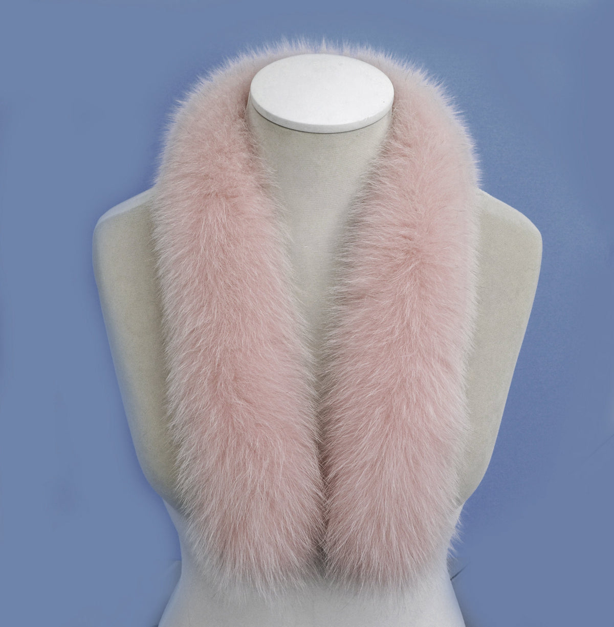 Pink Real Fur Replacement for Hood – genuine Arctic fox pelt – image 4