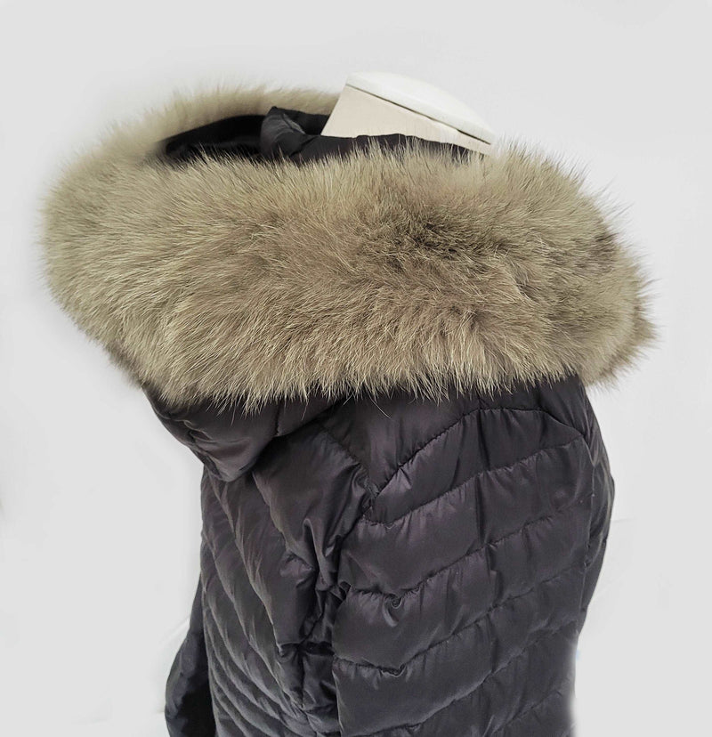 Large Brown Fox Fur Trim, Collar for Hood (PIECES), 80 cm