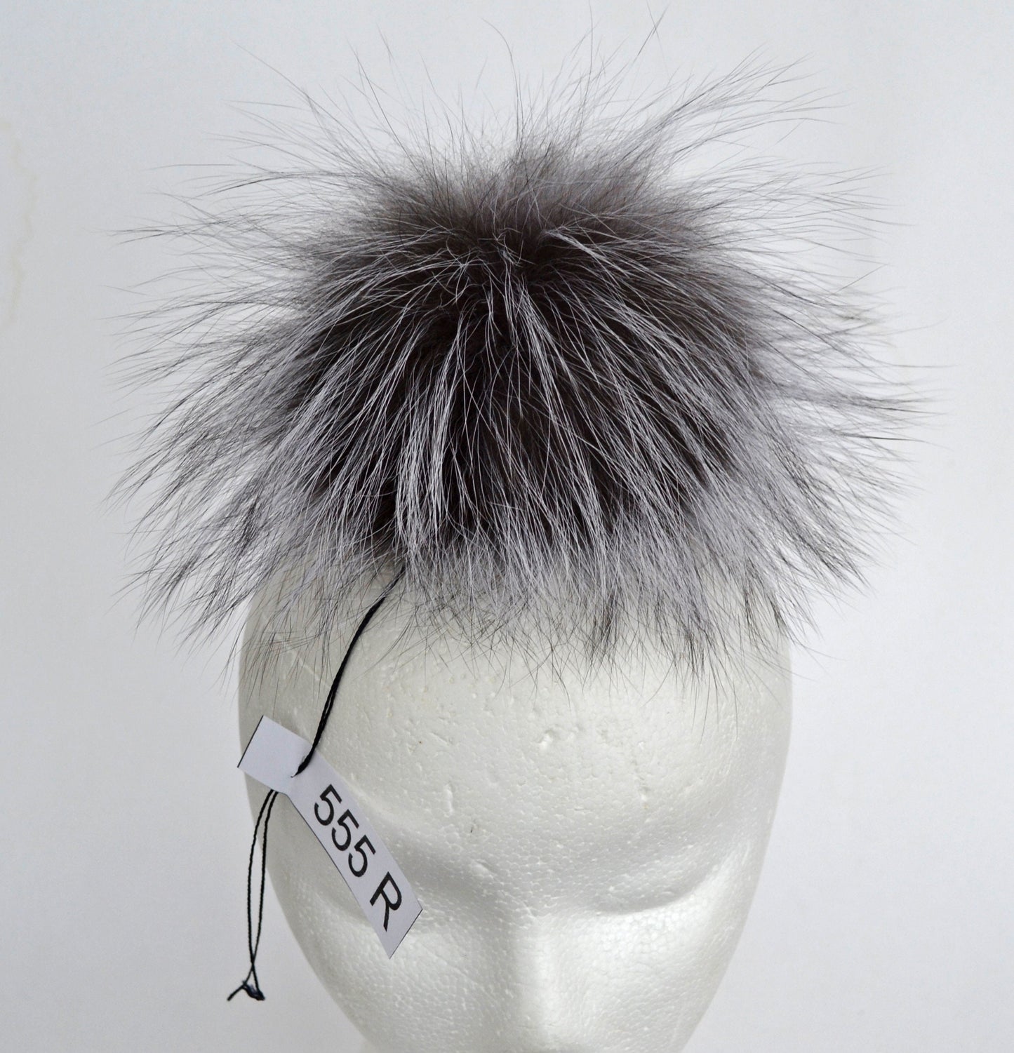 7" -8" LARGE SILVER FOX Pom Poms! Double Silver Fox Pom Pom, Fur Pom-Pom, Large Pom Pom, Silver Fox Fur, Knit Hat, Chunky Hat Fur Ball