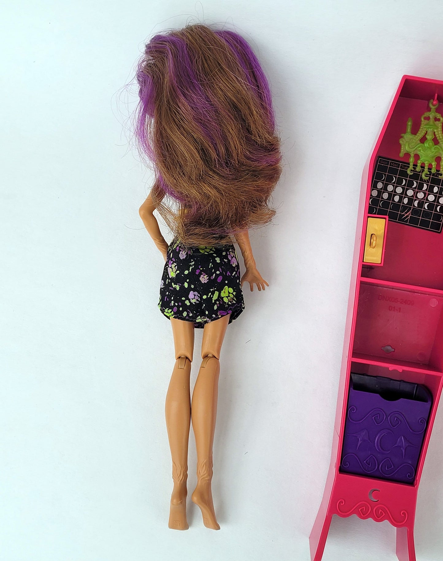 Monster High Doll Ghoul La La Locker Clawdeen Wolf Playset for Collectors, Playing, Original Accessories, Furniture, Mattel, Original Used