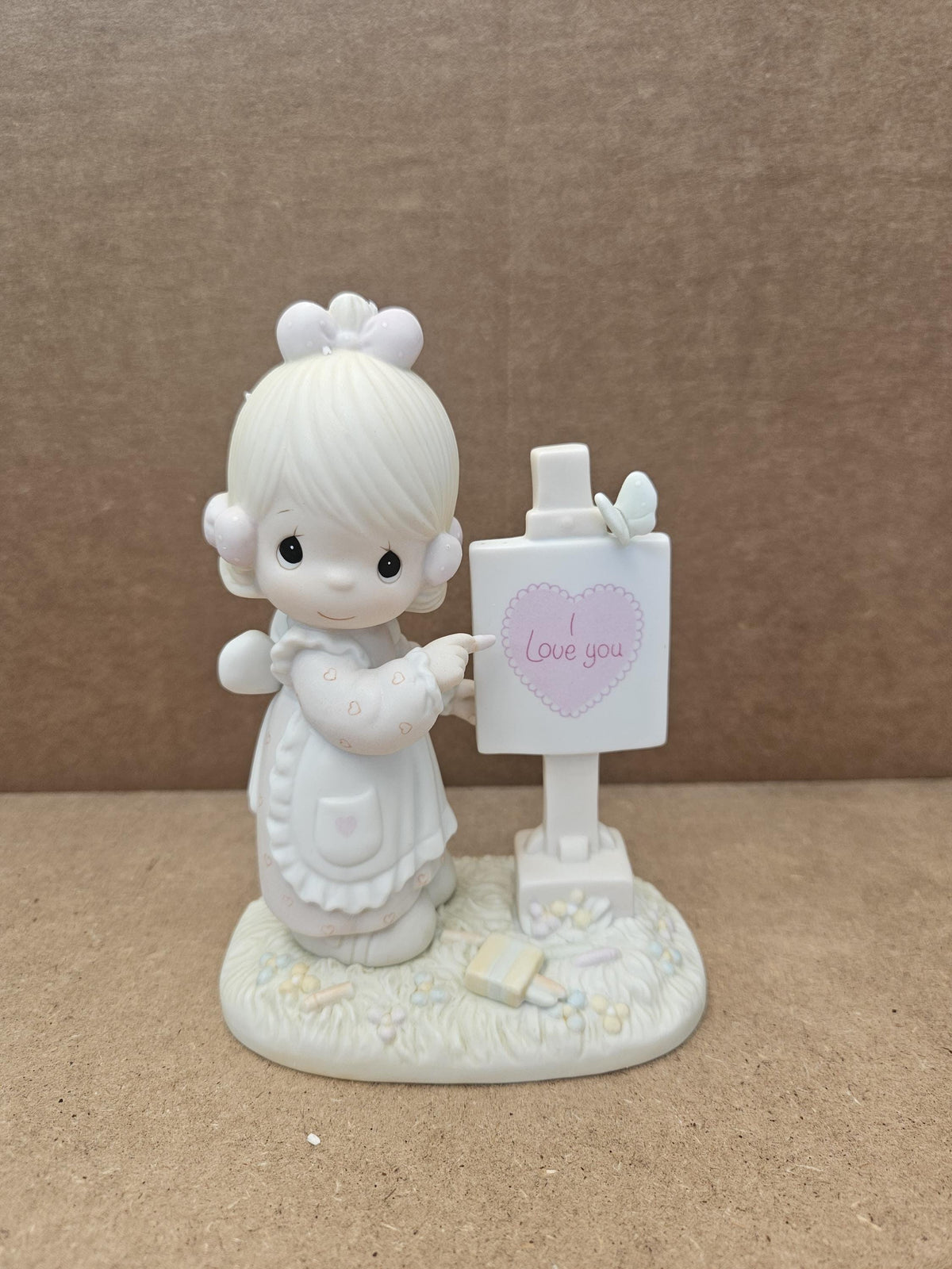 Precious Moments "Loving You, Dear Valentine" Figurine – 1986 Enesco PM-874