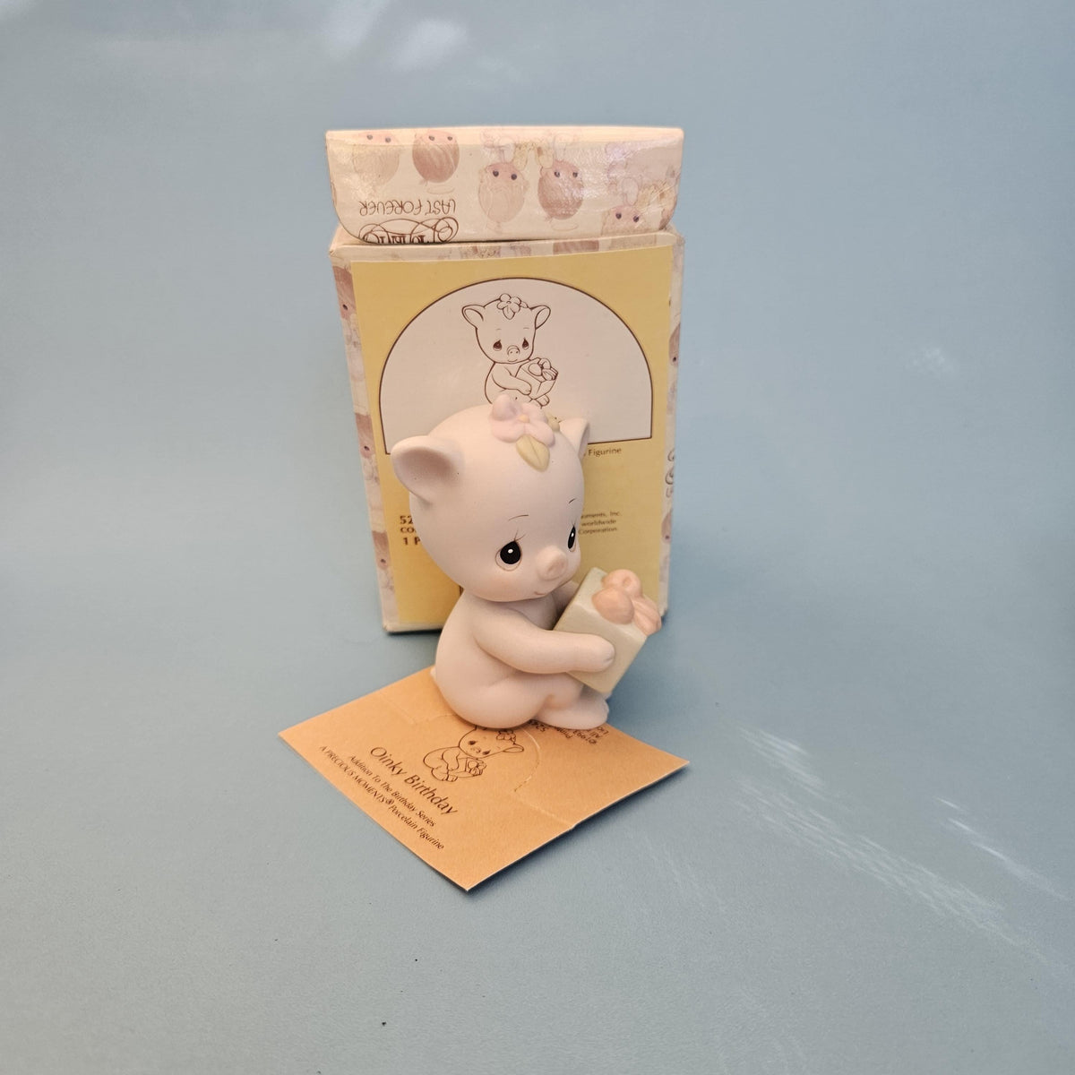 Precious Moments "Oinky Birthday" Figurine – 1993 Enesco 524506