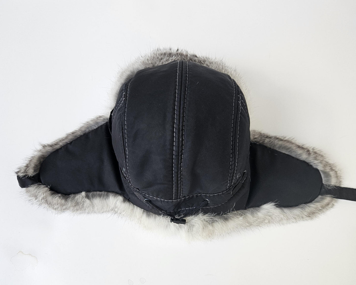 READY to SHIP MAN Real Fur hat, Aviator Hat, Rabbit Fur Hat, Fur Ear Flap Hat, Trapper Hat, Ushanka, Russian Hat, Ski Hat, Fur Hat Ear Flaps