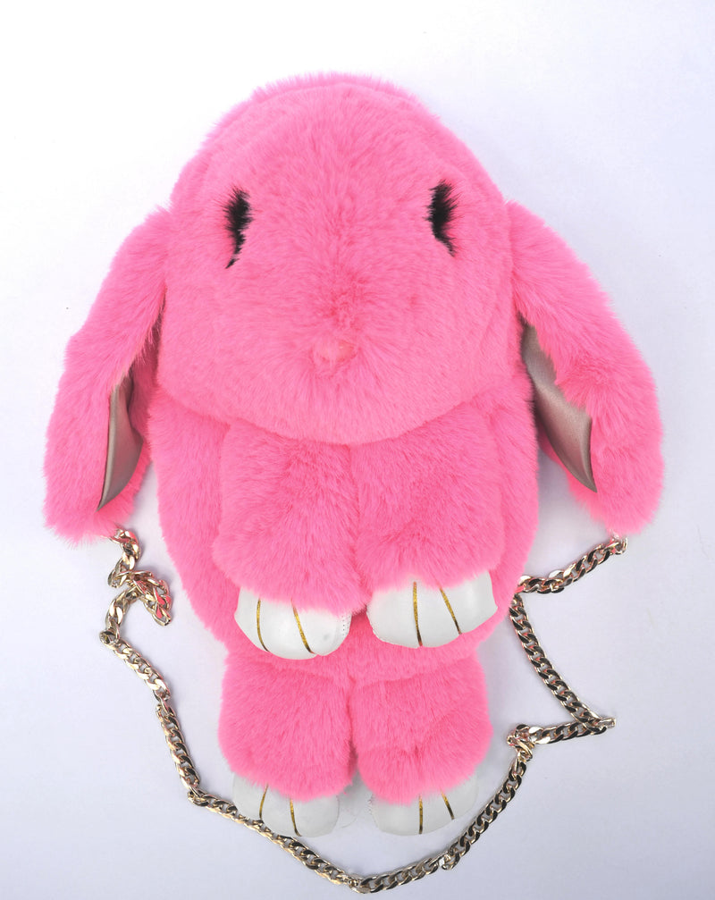 Red Rabbit Shoulder Bag Rabbit Bag Real Fur Backpack Women Purse Girls –  SunnyBunnyCrochet