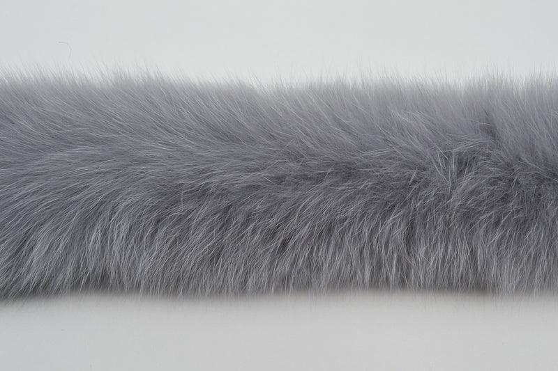 BY ORDER, not Tail, Real Gray Fox Fur Trim Hood, Fur collar trim, Fox Fur Collar, Fur Scarf, Fur Ruff, Fox Fur Hood, Fox Fur, Super Soft