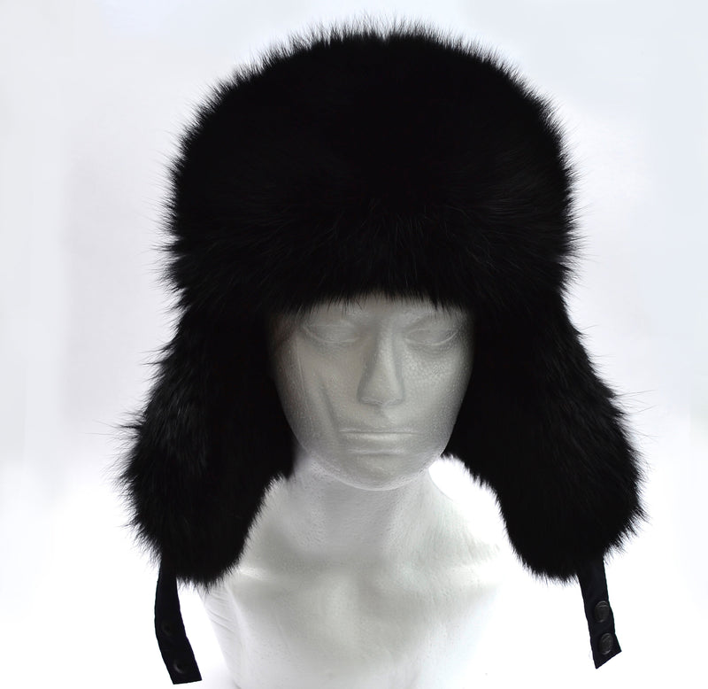 FUR EAR FLAP Hat, Men real fur hat, Trapper Hat, Aviator Hat, Ushanka, Russian Hat, Ski Hat, Rabbit Fur, Fur Hat Ear Flaps, Gift for Men