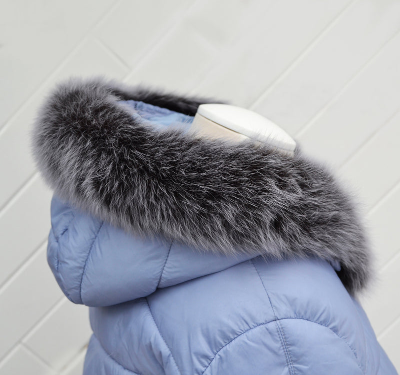 BY ORDER, 12 cm WIDTH, Finnish Fox Fur Trim Hood, Fur collar trim, Fox Fur Collar, Fur Scarf, Fur Ruff, Fox Fur Hood, Fox Fur, Fur stripe