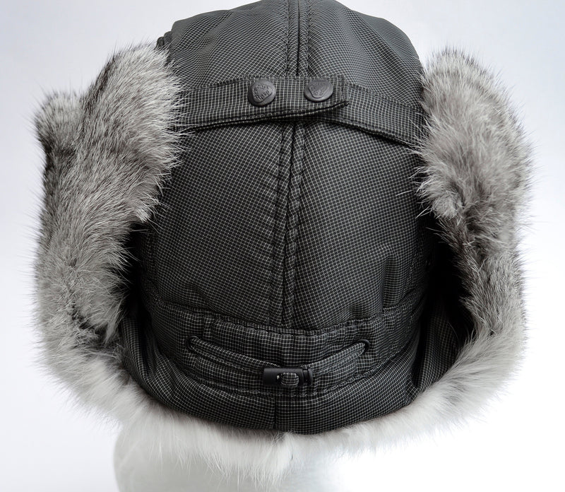 READY to SHIP MAN Real Fur hat, Aviator Hat, Rabbit Fur Hat, Fur Ear Flap Hat, Trapper Hat, Ushanka, Russian Hat, Ski Hat, Fur Hat Ear Flaps
