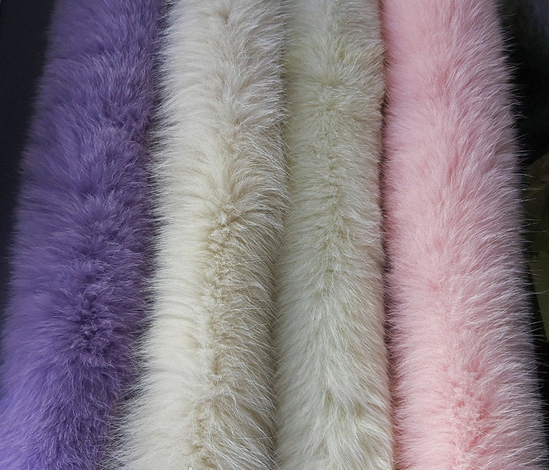 BY ORDER, 12 cm WIDTH, Finnish Fox Fur Trim Hood, Fur collar trim, Fox Fur Collar, Fur Scarf, Fur Ruff, Fox Fur Hood, Fox Fur, Fur stripe
