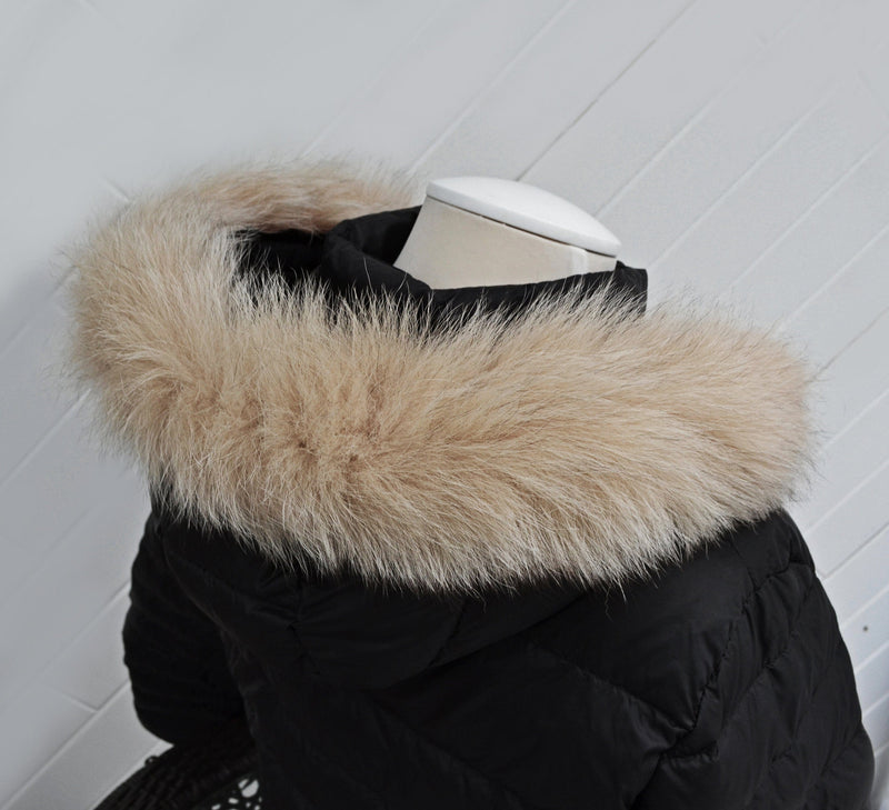 BY ORDER, Real Fox Fur (Tail) Trim Hood, Fur collar trim, Fox Fur Collar, Fur Scarf, Fur Ruff, Fur Hood, Fur stripe, Coat Trim, Jacket