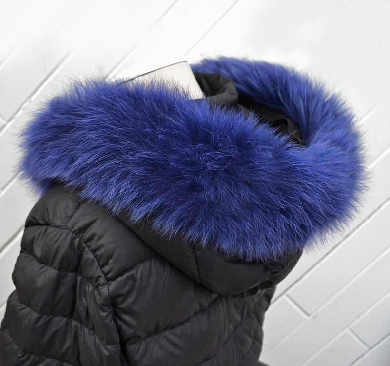 BY ORDER, Real Fox Fur (Tail) Trim Hood, Fur collar trim, Fox Fur Collar, Fur Scarf, Fur Ruff, Fur Hood, Fur stripe, Coat Trim, Jacket