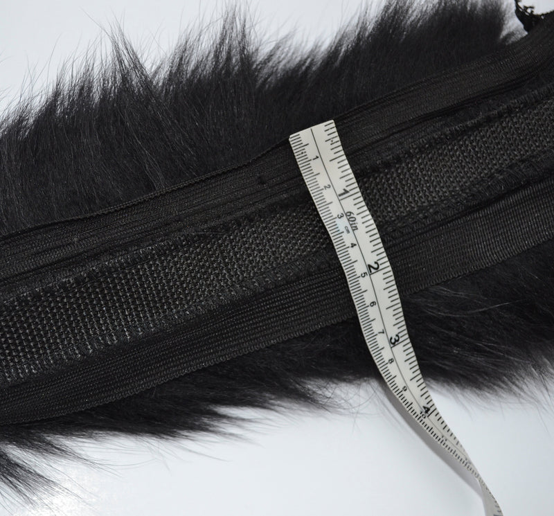 BY ORDER XL Double Real Fox Fur (Tail) Trim Hood, Fur collar trim, Fox Fur Collar, Fur Scarf, Fur Ruff, Fox Fur Hood, Hood Fur, stripe