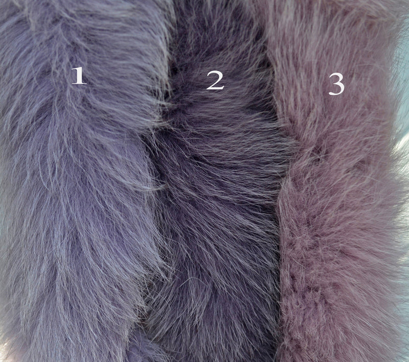 BY ORDER, Real Fox Fur (Tail) Trim Hood, Fur collar trim, Fox Fur Collar, Fur Scarf, Fur Ruff, Fur Hood, Fur stripe, Coat Trim, Jacket