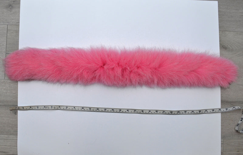 BY ORDER, Real Fox Fur (Tail) Trim Hood, Fur collar trim, Fox Fur Collar, Fur Scarf, Fur Ruff, Fur Hood, Fur stripe, Coat Trim, Jacket
