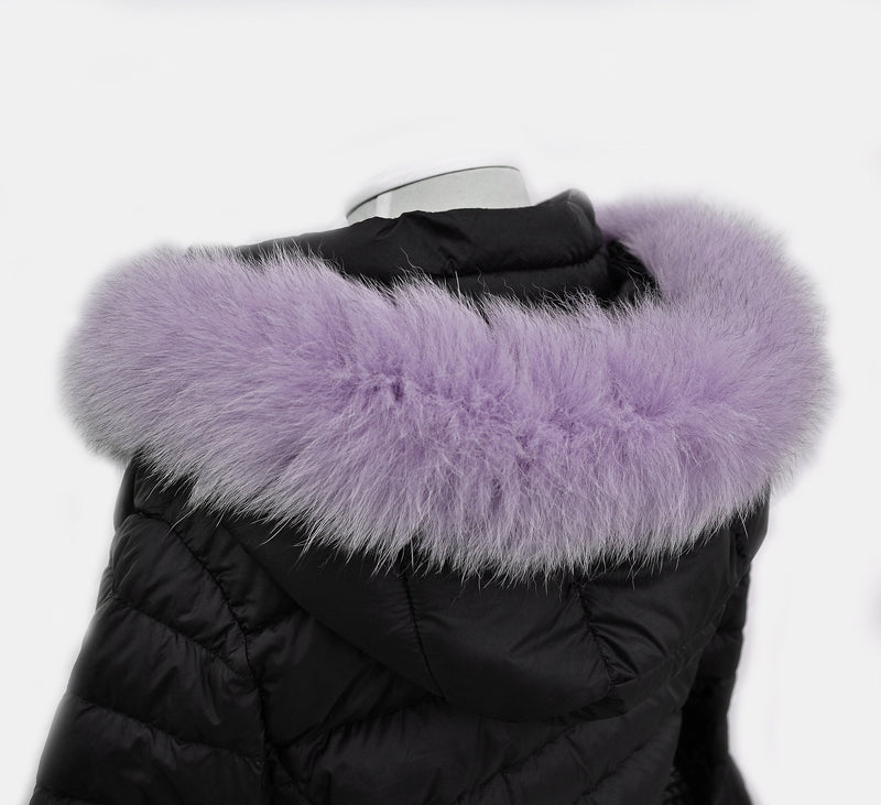 BY ORDER, Real Fox Fur (Tail) Trim Hood, Fur collar trim, Fox Fur Collar, Fur Scarf, Fur Ruff, Fur Hood, Fur stripe, Coat Trim, Jacket