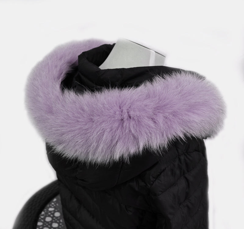 BY ORDER, Real Fox Fur (Tail) Trim Hood, Fur collar trim, Fox Fur Collar, Fur Scarf, Fur Ruff, Fur Hood, Fur stripe, Coat Trim, Jacket