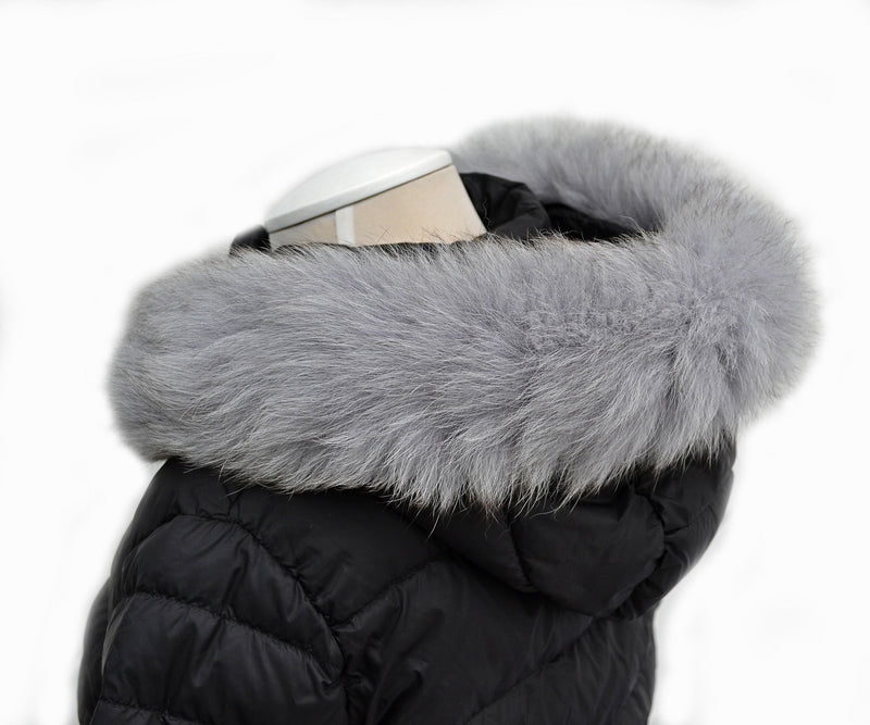 BY ORDER 70 cm Real Fox Fur (Tail) Trim Hood, Fur collar trim, Fox Fur Collar, Fur Scarf, Fur Ruff, Fur Hood, Fur stripe, Coat Trim