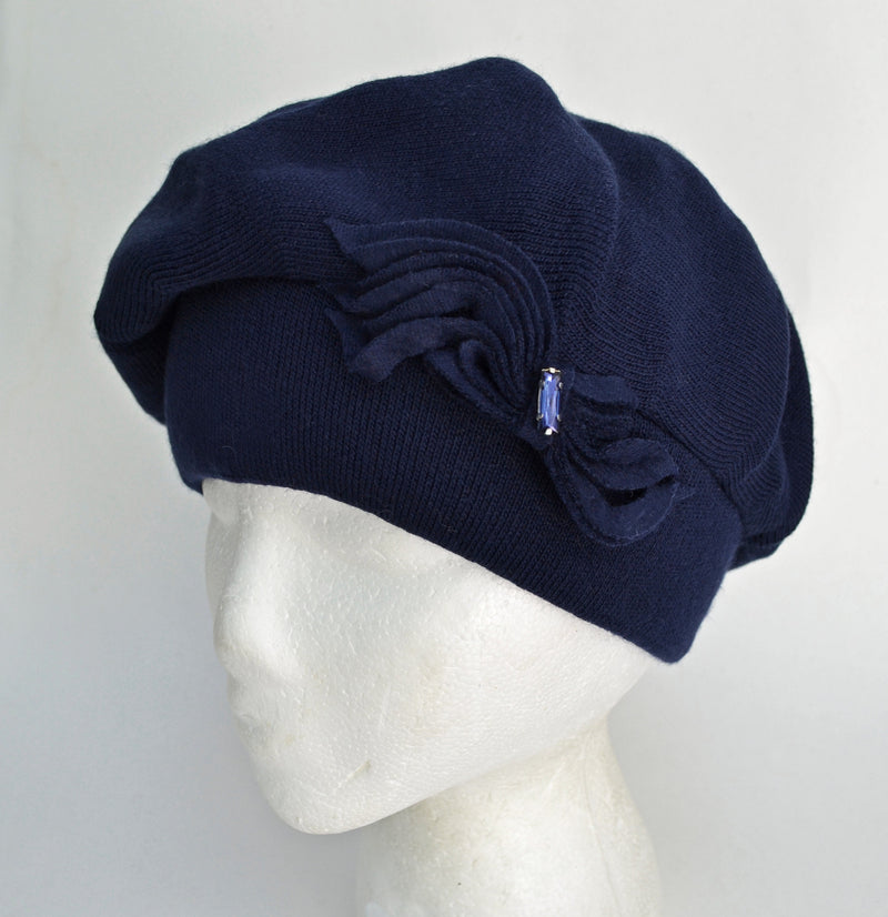 WINTER WOMAN BERET, Beret Hat, Winter Hat, Women's Hat, Knitted Beret Hat, Handmade Hat, Gift for Her, Warm Winter Hat, Slouchy Beret, Wool