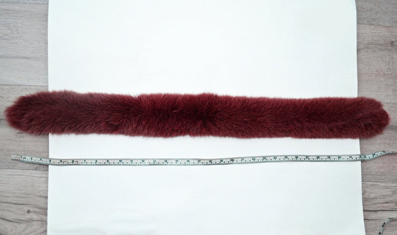 BY ORDER, Real Fox Fur (not Tail) Trim Hood, Fur collar trim, Fox Fur Collar, Fur Scarf, Fur Ruff, Fur Hood, Fur stripe, Coat Trim