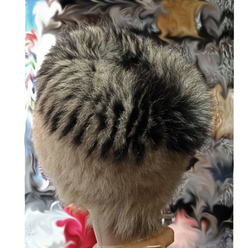 BY ORDER Women Real Fur Hat, Fox Fur Hat, Stretchy Fox Fur hat, Double color Knit Fur Hat, Fox Fur Hat, Girl Fur Hat, papakha hat, Fur Hat