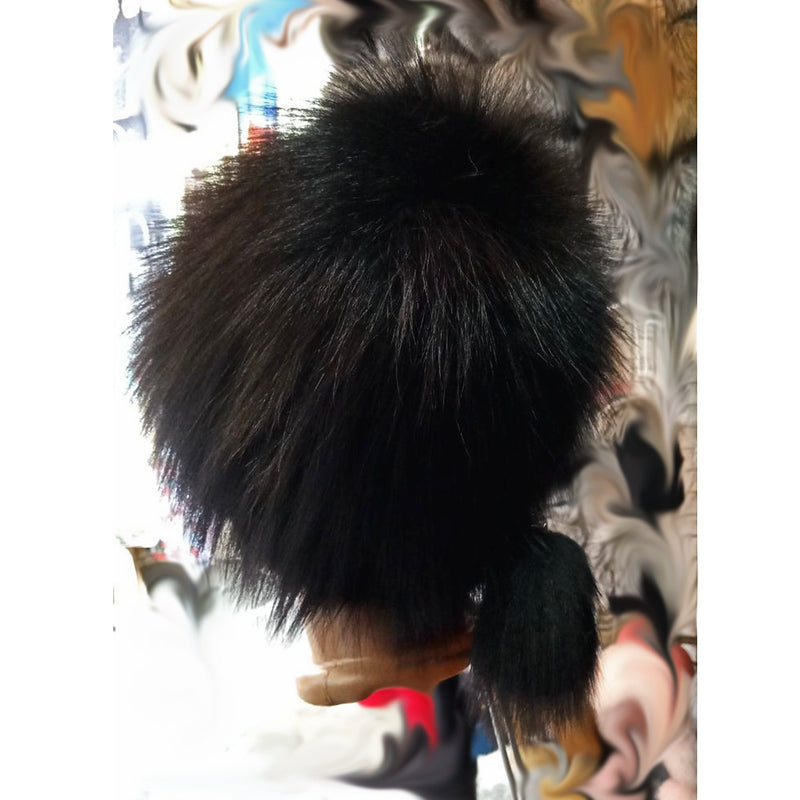 BY ORDER Women Silver Fox Fur Hat, Fur Hat, Stretchy Fur hat, Knit Fur Hat, Fox Fur Hat, Girl Fur Hat, Trapper Hat, Real fur Hat, Fluffy hat