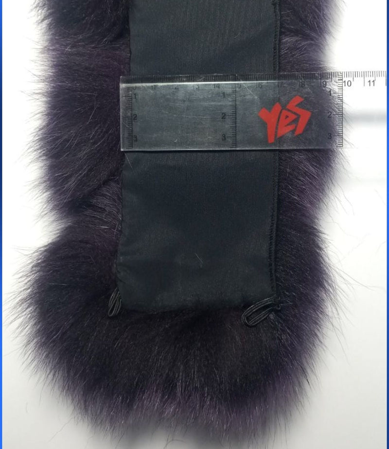 BY ORDER Extra Large Real Fox Fur (Tail) Collar Hood from pieces, Fur collar trim, Fox Fur Collar, Fur Scarf, Fur Ruff, Fox Fur Hood, stripe