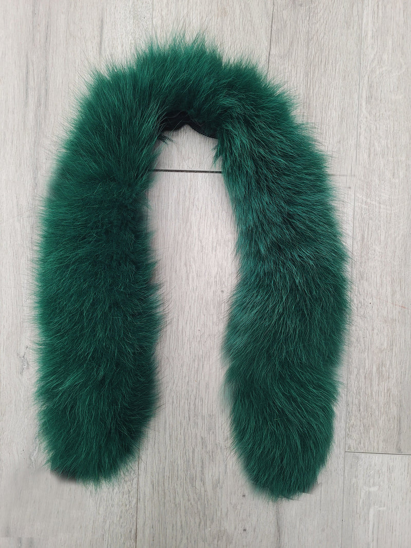 BY ORDER, Real Fox Fur (Tail) Trim Hood, Fur collar trim, Fox Fur Collar, Fur Scarf, Fur Ruff, Fur Hood, Fur stripe, Coat Trim, Jacket