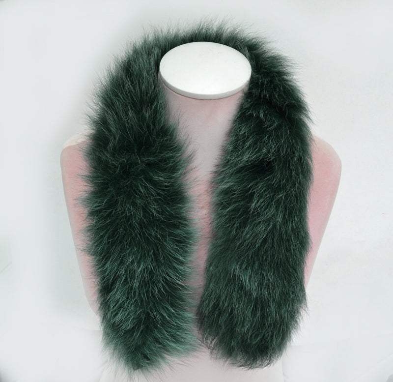 READY to SHIP, Real Fox Fur (Tail) Trim Hood, Fur collar trim, Fox Fur Collar, Fur Scarf, Fur Ruff, Fur Hood, Fur stripe, Coat Trim, Jacket