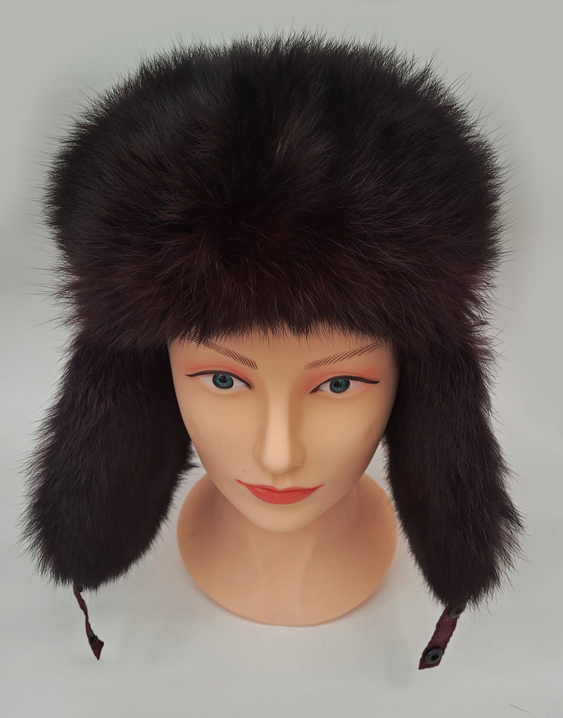 READY to SHIP Ear Flap Hat, Rabbit Fur Kids Hat, Ushanka Hat, Child Hat, Fur Hat with Ear Flaps, Childs Fur Hat, Trapper Hat, Girl Hat, Fur