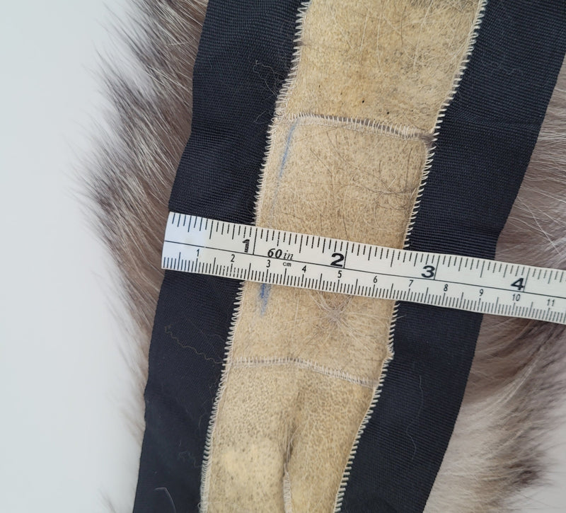 Large Brown Fox Fur Trim, Collar for Hood (PIECES), 80 cm