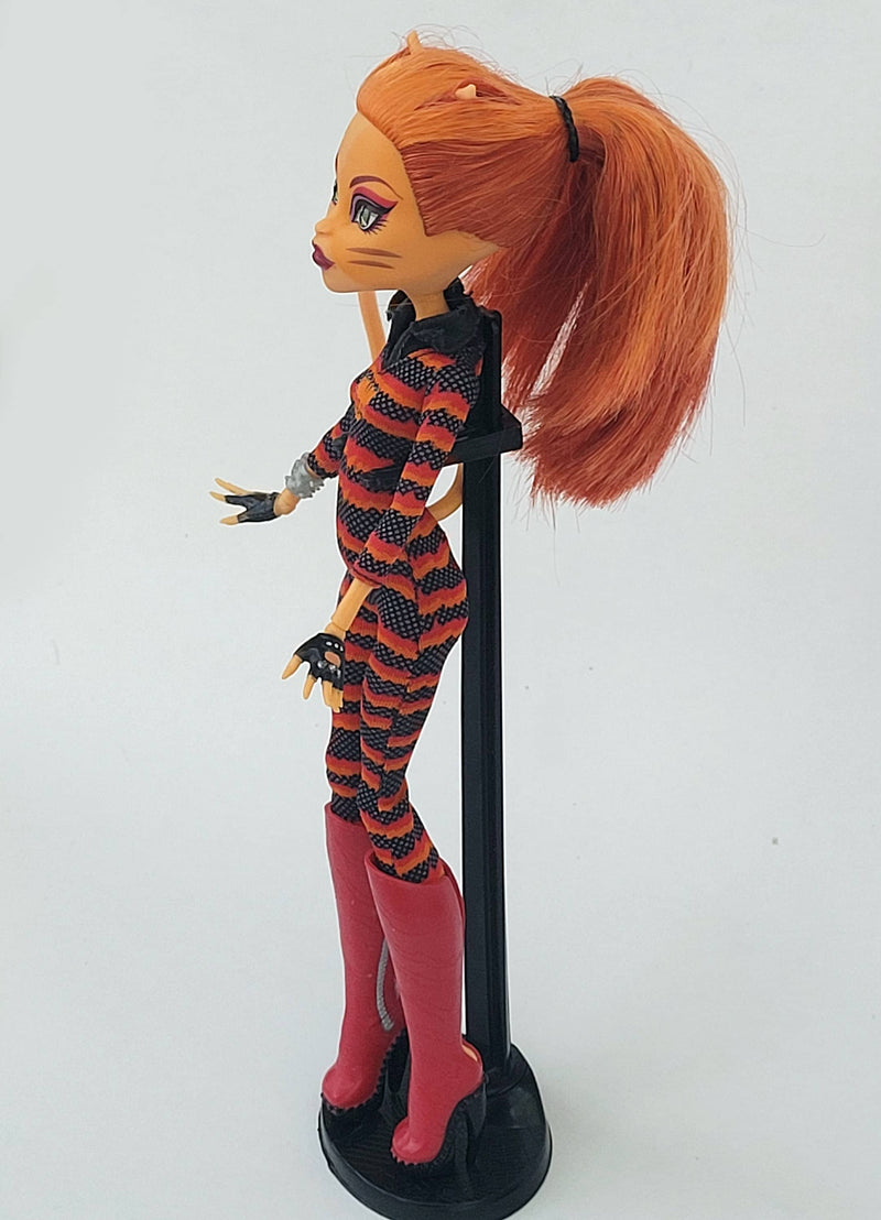 Monster High Doll Power Ghouls Toralei Stripe as Cat Tastrophe for Collectors, OOAK Repaints, Playing, Very Rare Doll, Original Clothes Girl
