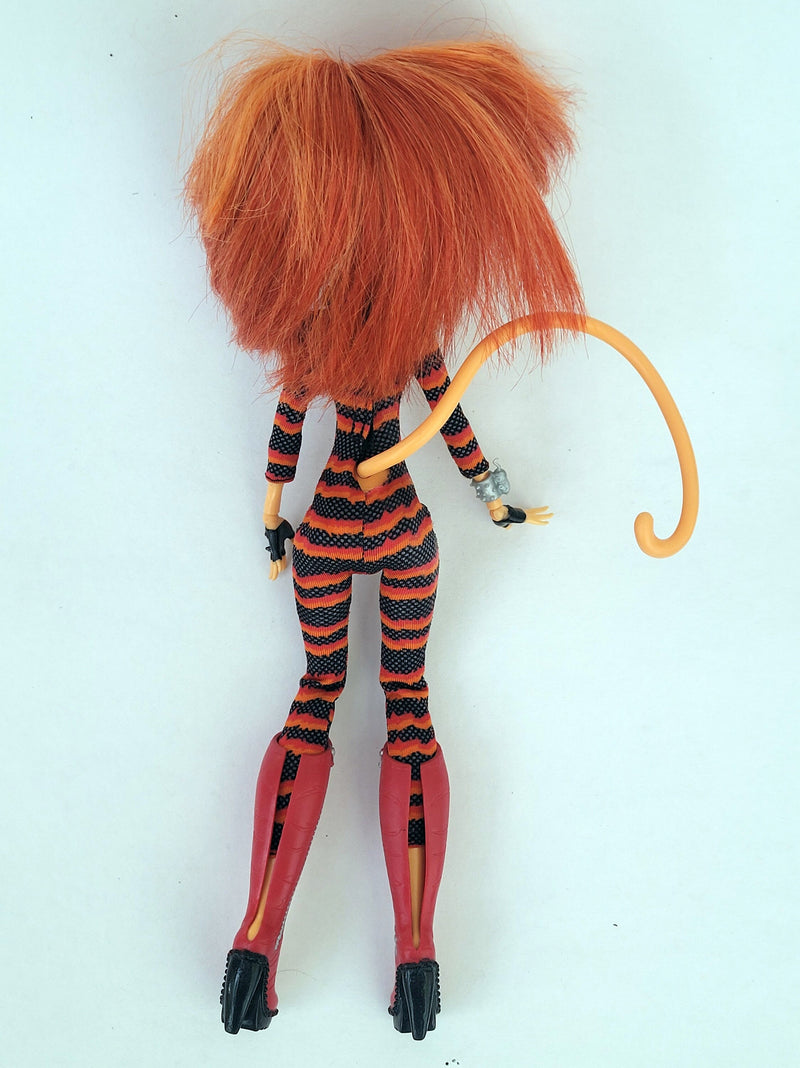 Monster High Doll Power Ghouls Toralei Stripe as Cat Tastrophe for Collectors, OOAK Repaints, Playing, Very Rare Doll, Original Clothes Girl
