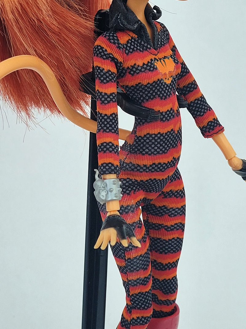 Monster High Doll Power Ghouls Toralei Stripe as Cat Tastrophe for Collectors, OOAK Repaints, Playing, Very Rare Doll, Original Clothes Girl