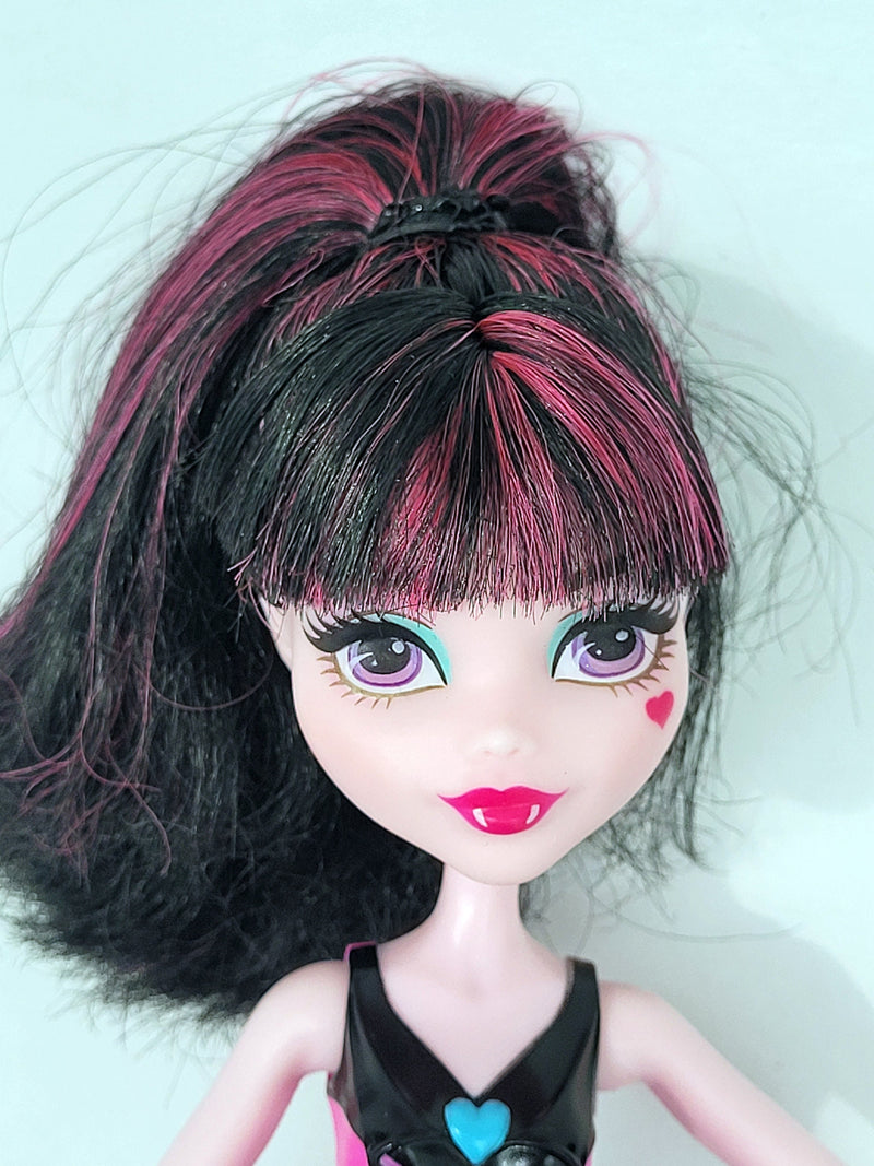 Monster High Draculaura Ghoul to Bat Transformation Doll for Collectors, OOAK Repaints, Playing, Mattel, Complete, Original Clothes, Wings