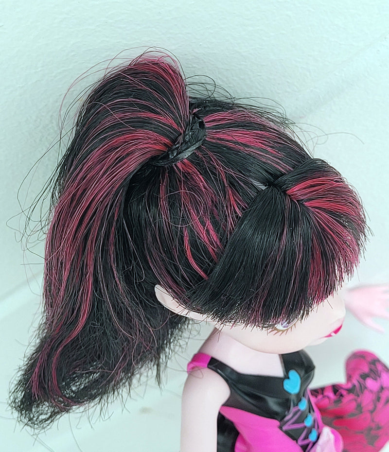 Monster High Draculaura Ghoul to Bat Transformation Doll for Collectors, OOAK Repaints, Playing, Mattel, Complete, Original Clothes, Wings