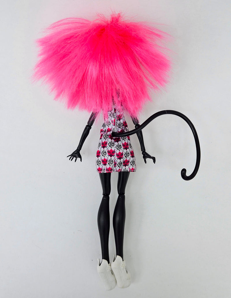 Monster High Doll Geek Shriek Catty Noir for Collectors, OOAK Repaints, Playing, Cat Doll, Girl, Original Clothes, Complete, Extremely Rare