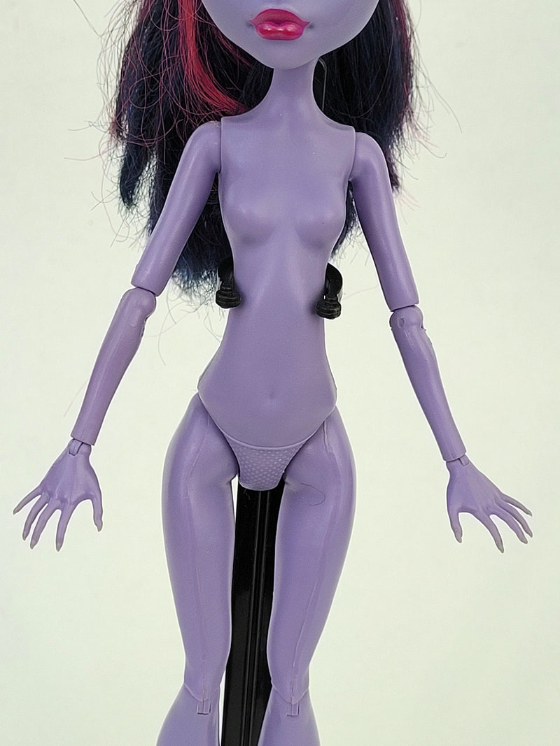 Monster High Doll Jane Boolittle for Collectors, OOAK Repaints, Playing, Rare Doll, Original, Mattel Excellent Condition, Nude, Rare Find